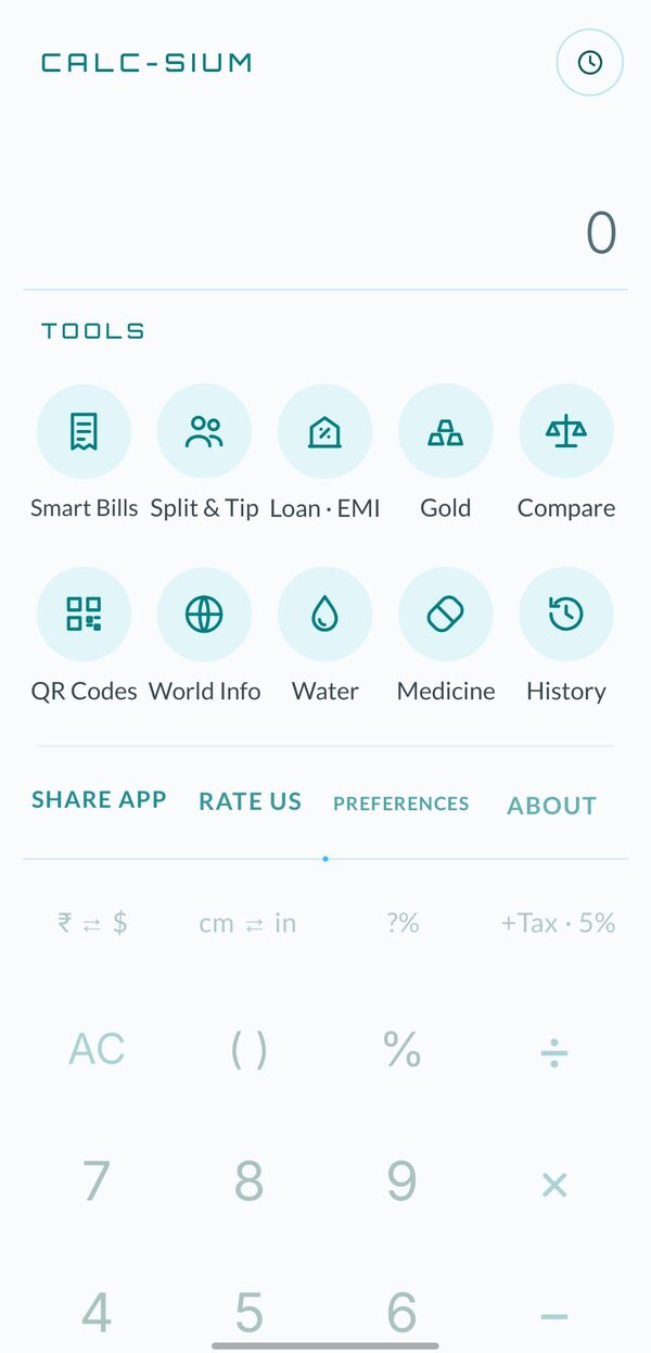 Tools menu