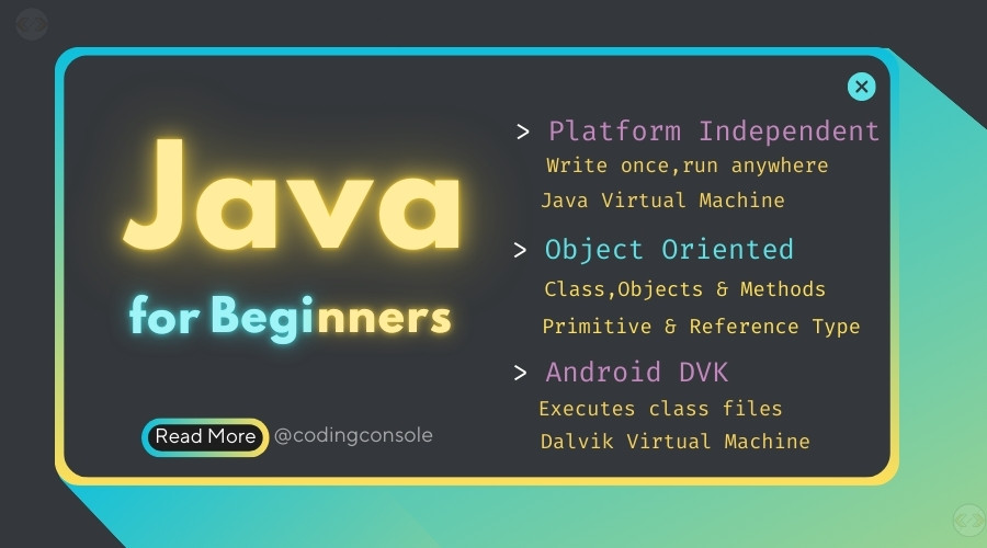 Java for Beginners: Coding Console